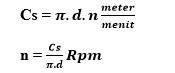Rumus Menghitung Kecepatan Putaran Mesin Bubut